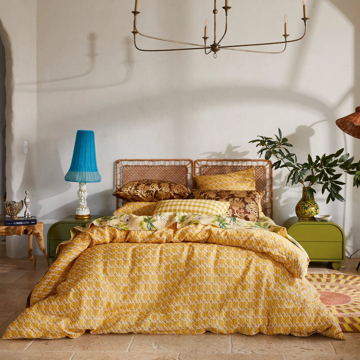 Sage x Clare Maricela Linen Quilt Cover - Dune