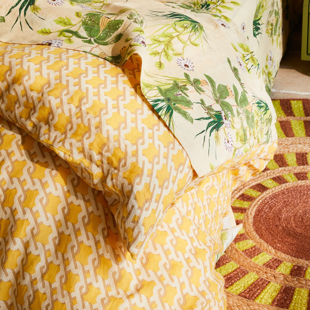 Sage x Clare Maricela Linen Quilt Cover - Dune