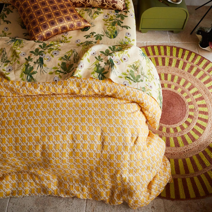Sage x Clare Maricela Linen Quilt Cover - Dune
