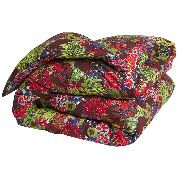 Sage x Clare Cora Cotton Quilt Cover - Garnet