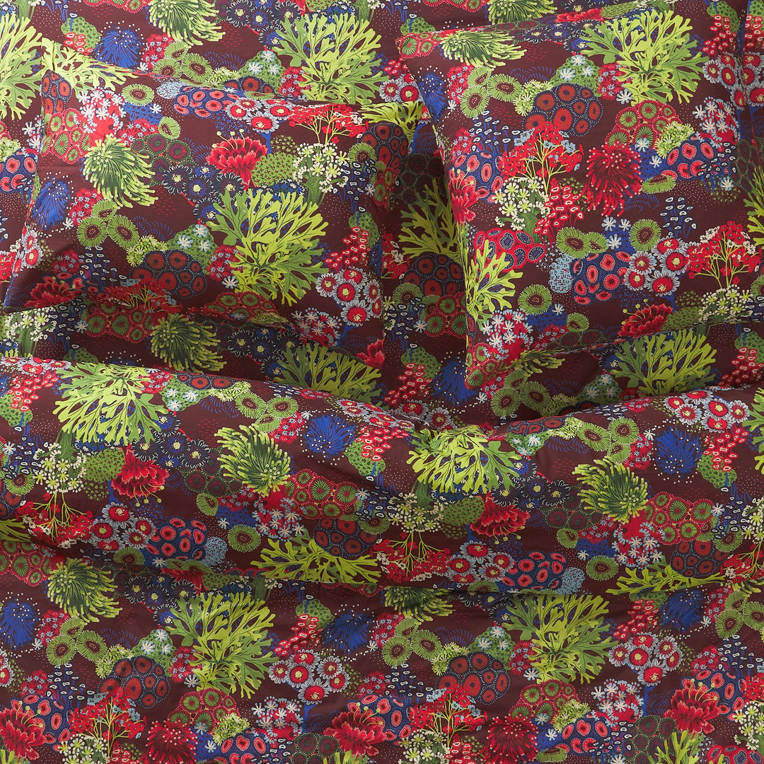 Sage x Clare Cora Cotton Quilt Cover - Garnet
