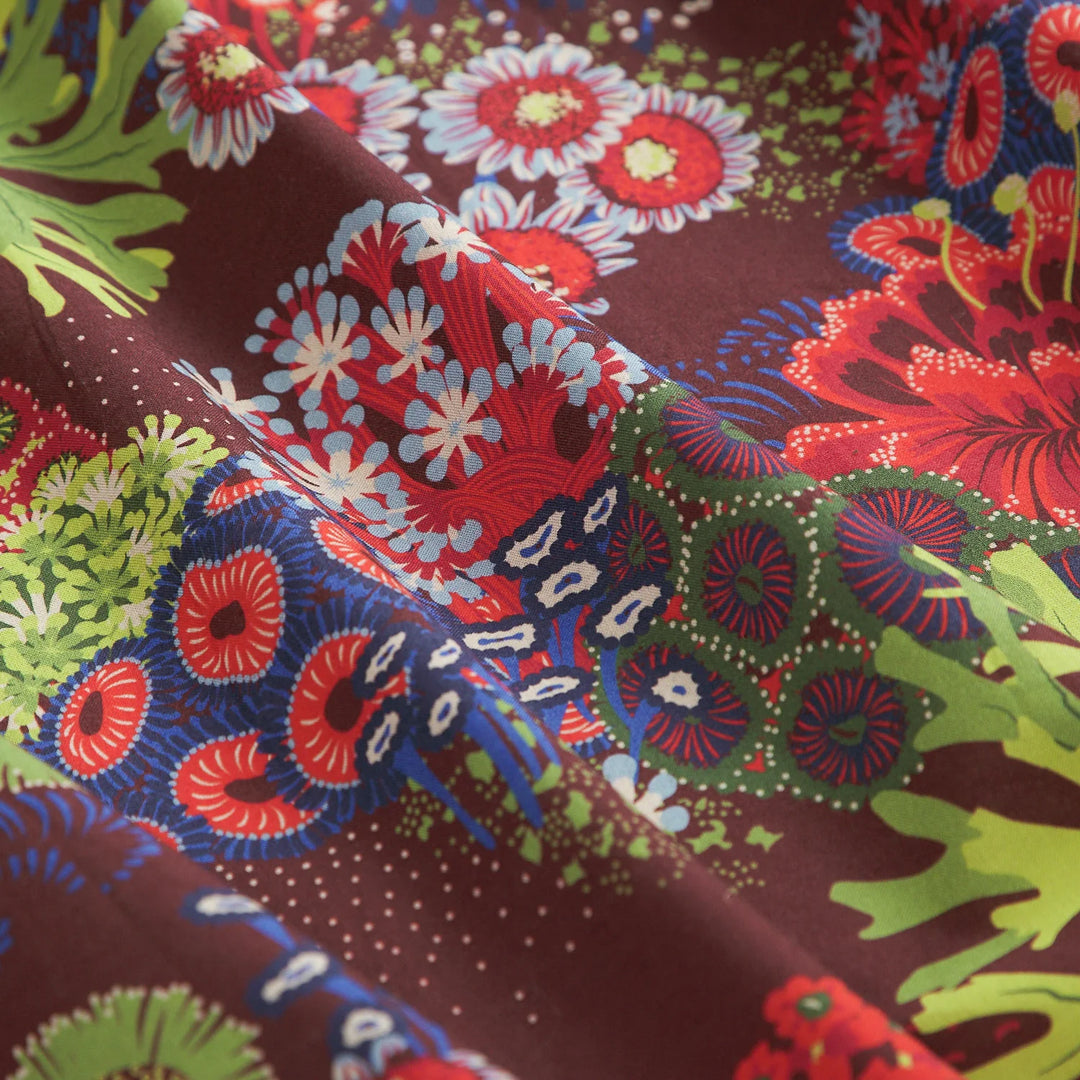 Sage x Clare Cora Cotton Quilt Cover - Garnet