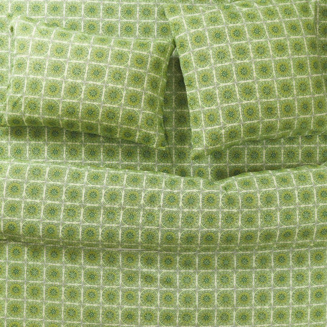 Sage x Clare Gabriella Cotton Quilt Cover - Key Lime