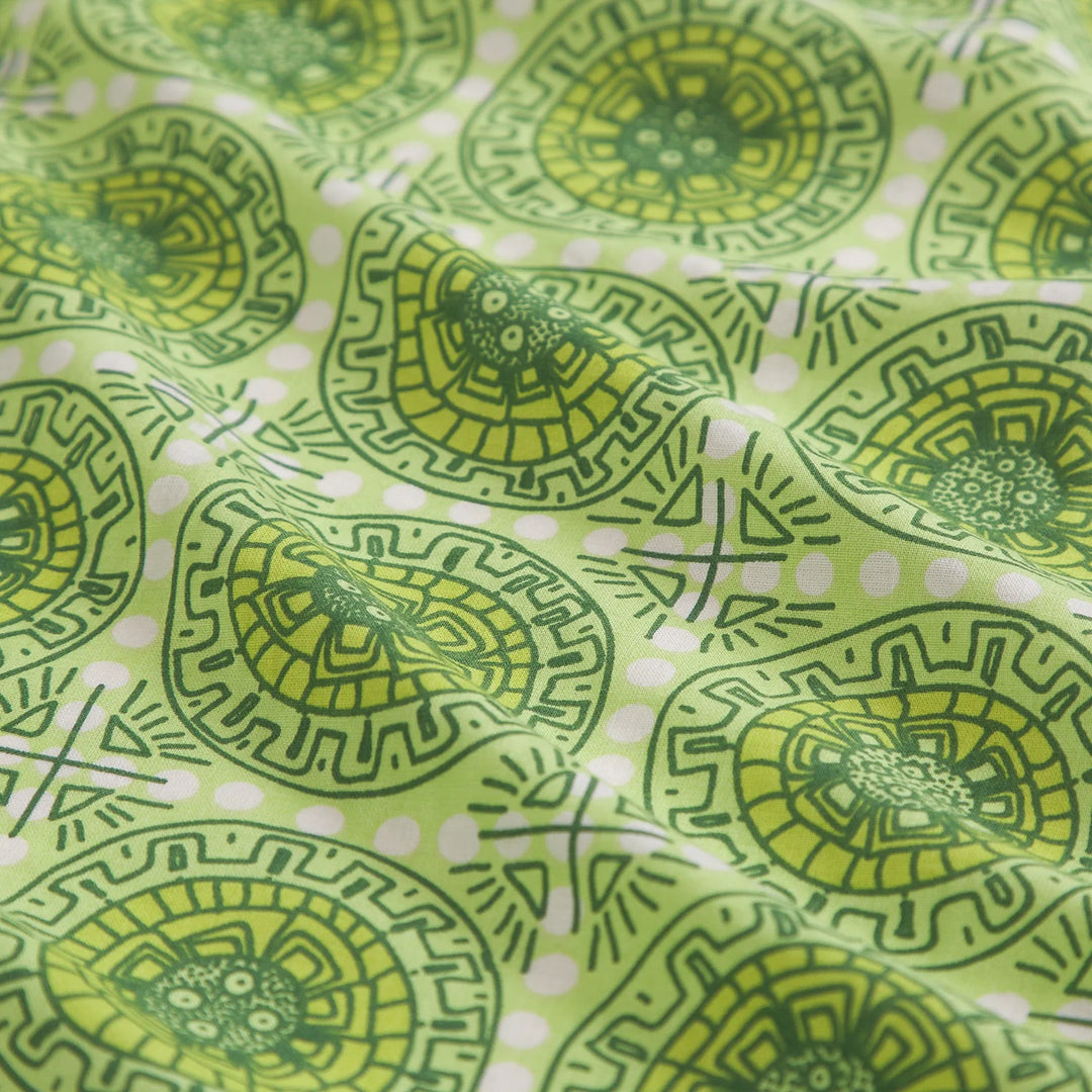 Sage x Clare Gabriella Cotton Quilt Cover - Key Lime