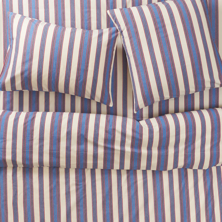 Sage x Clare Selene Cotton Fitted Sheet - Azure