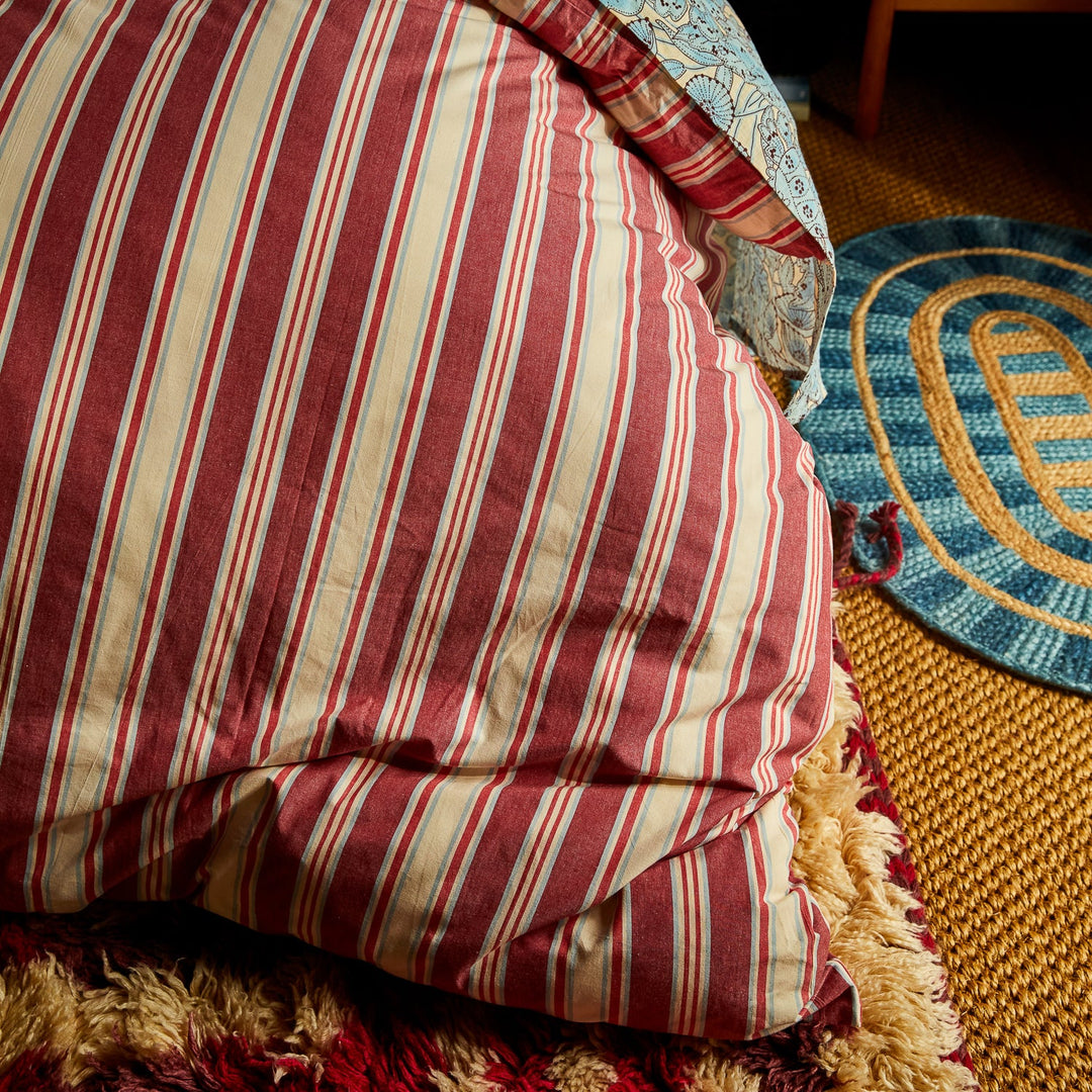Sage x Clare Selene Cotton Quilt Cover - Crimson
