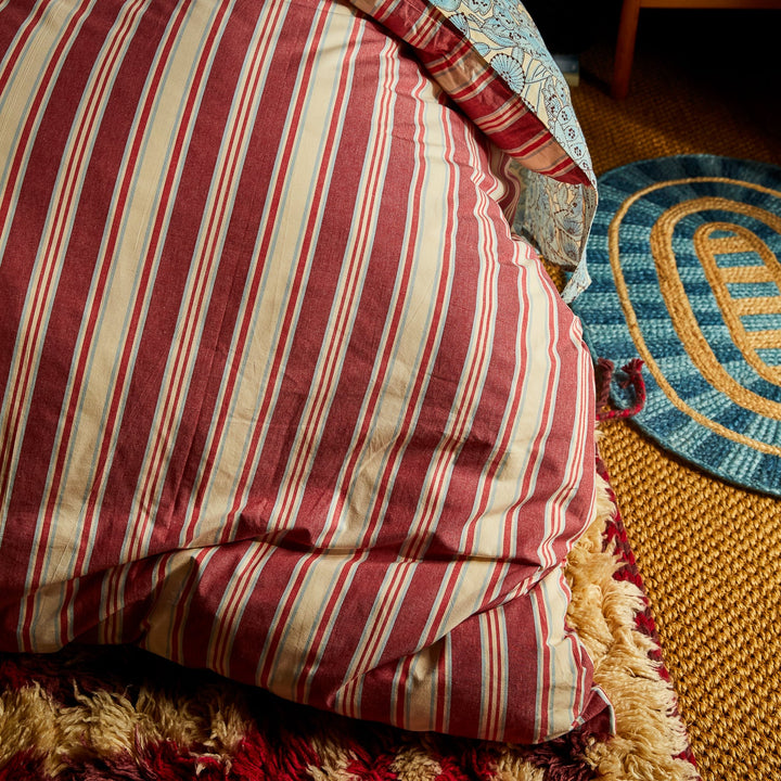 Sage x Clare Selene Cotton Quilt Cover - Crimson