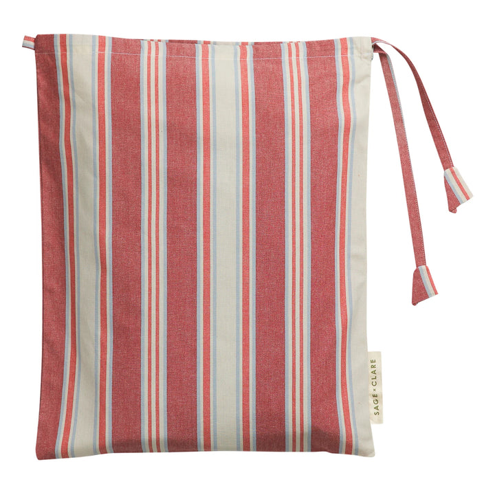 Sage x Clare Selene Cotton Quilt Cover - Crimson
