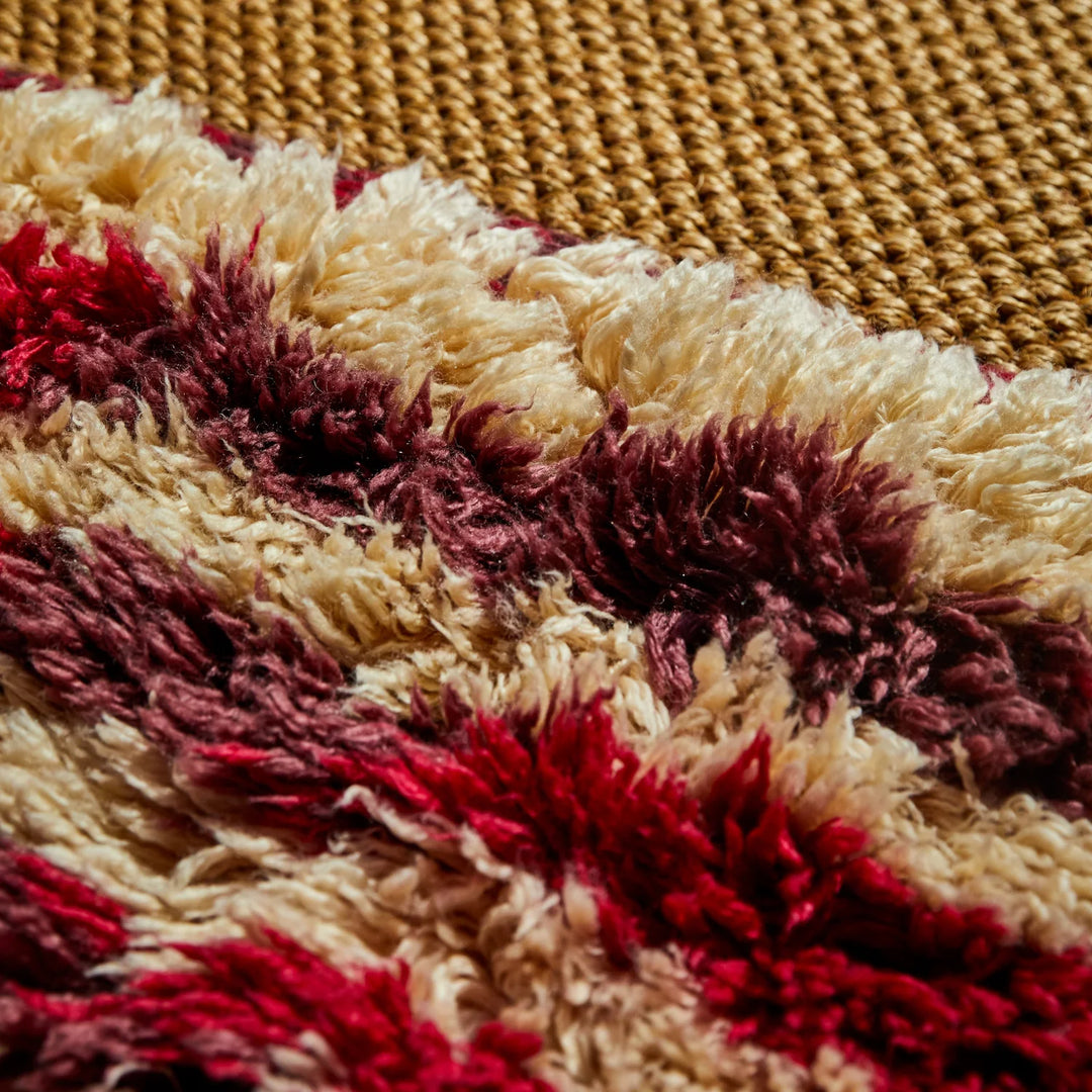 Sage x Clare Belvia Beni Rug - Crimson FLOORSTOCK