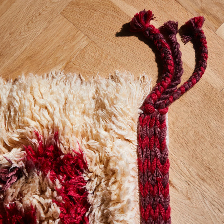 Sage x Clare Belvia Beni Rug - Crimson FLOORSTOCK