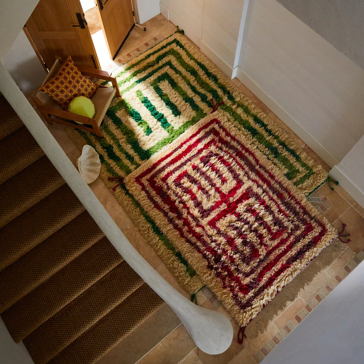 Sage x Clare Belvia Beni Rug - Crimson FLOORSTOCK