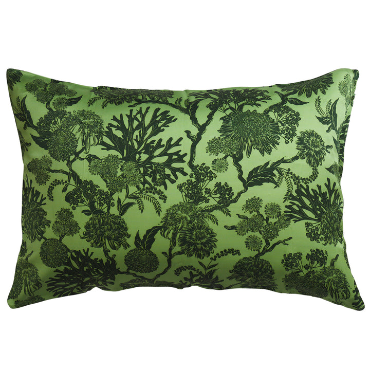 Sage x Clare Delphine Silk Pillowcase - Key Lime
