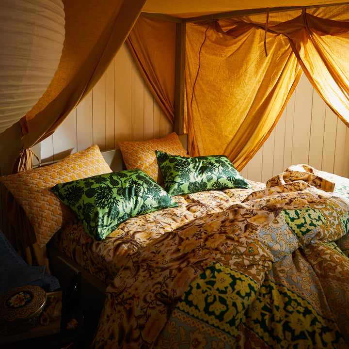 Sage x Clare Delphine Silk Pillowcase - Key Lime