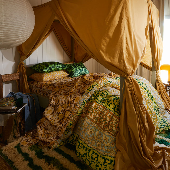 Sage x Clare Delphine Silk Pillowcase - Key Lime