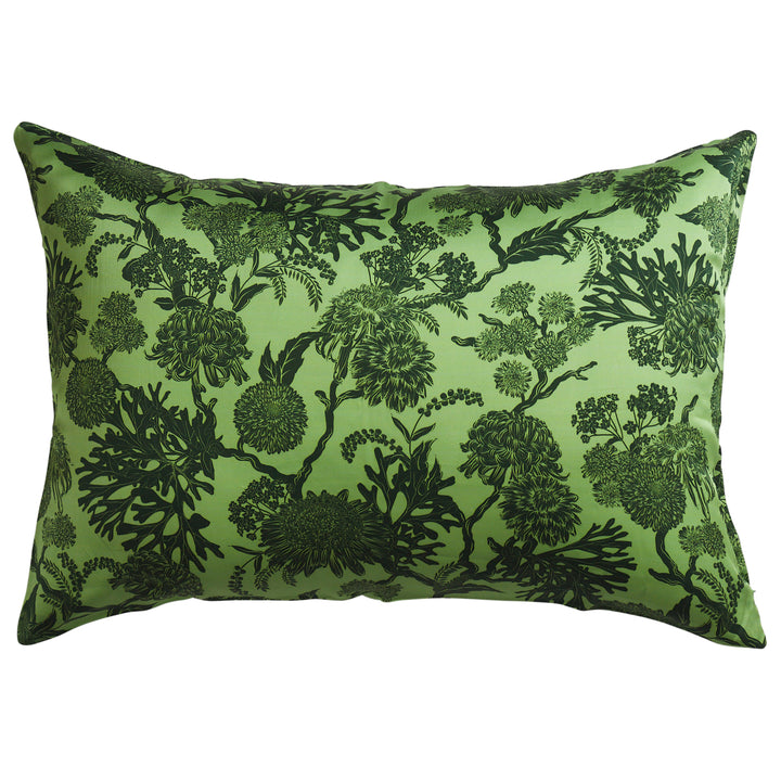 Sage x Clare Delphine Silk Pillowcase - Key Lime