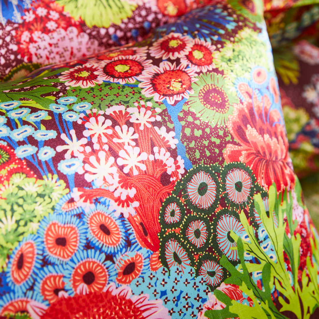 Sage x Clare Coralie Silk Pillowcase - Garnet