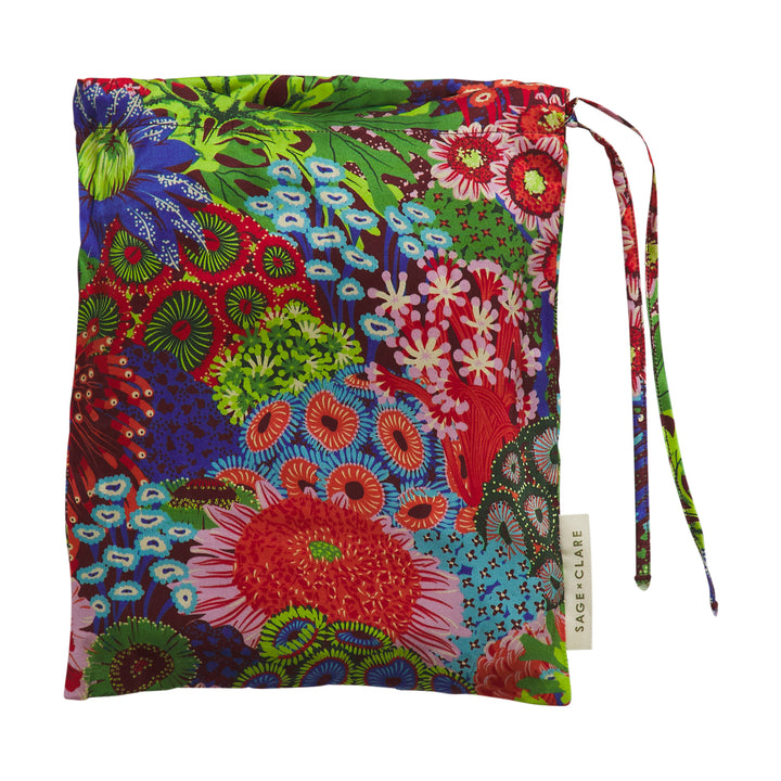 Sage x Clare Coralie Silk Pillowcase - Garnet