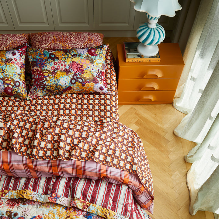 Sage x Clare Coralie Silk Pillowcase - Cerulean