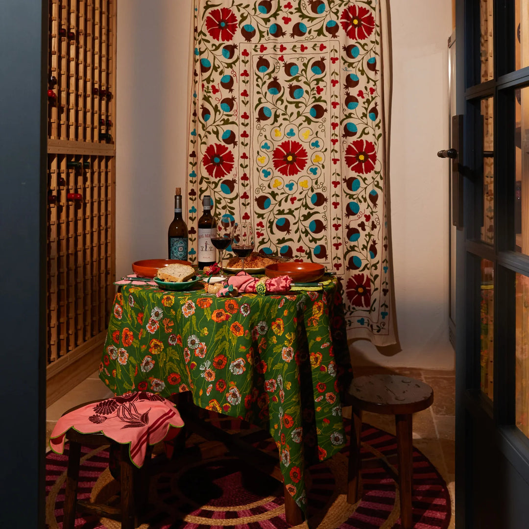 Sage x Clare Delphine Square Table Cloth