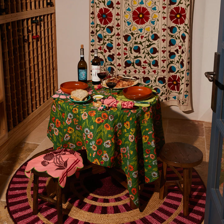 Sage x Clare Delphine Square Table Cloth