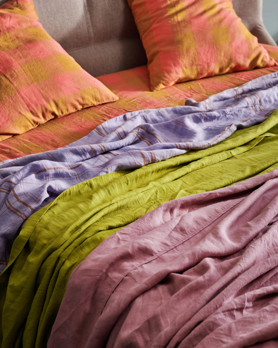 Kip & Co Toasted Marshmallow Linen European Pillowcases
