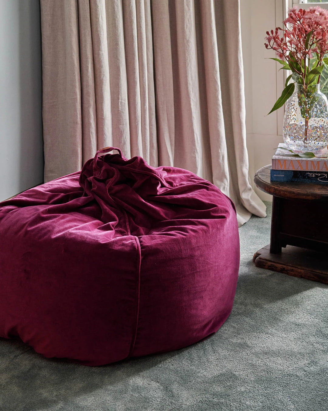 Kip & Co Anemone Velvet Beanbag