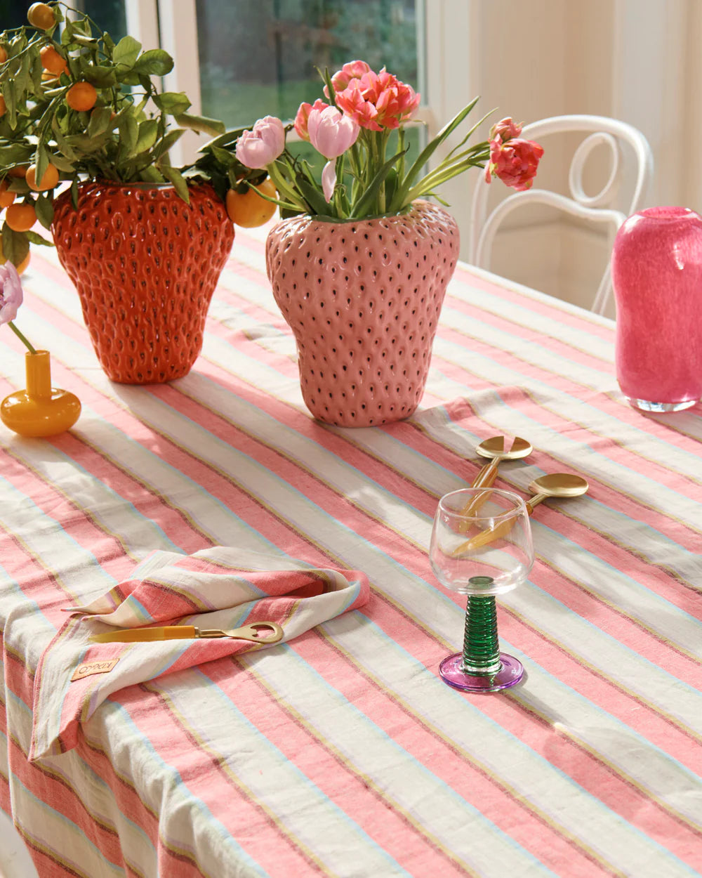 Kip & Co Pink Pineberry Vase
