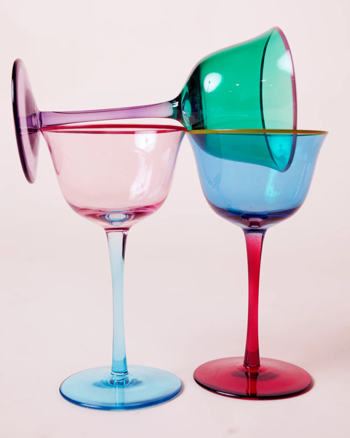 Kip & Co Rose With A Twist Mini Coupe Glass 2P Set