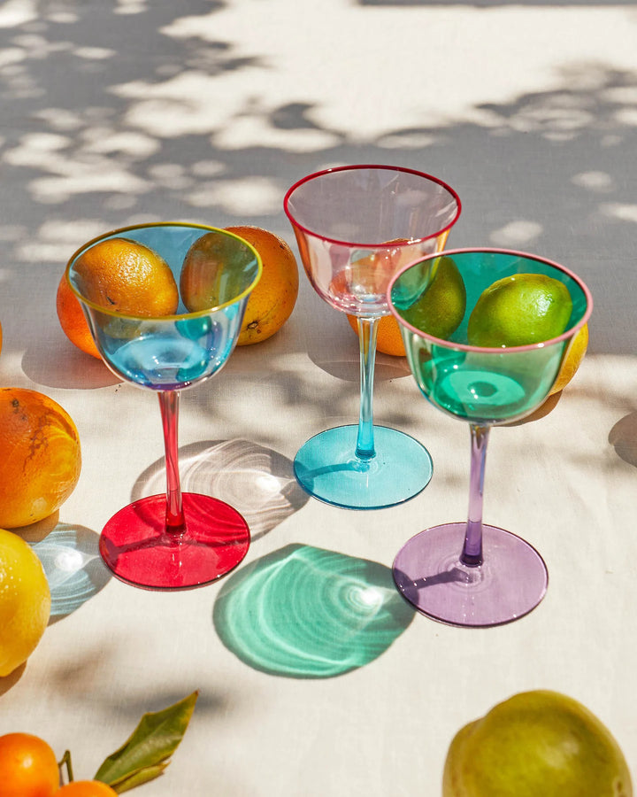 Kip & Co Rose With A Twist Mini Coupe Glass 2P Set