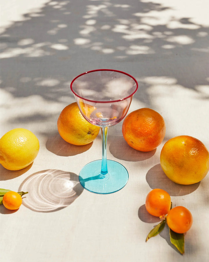 Kip & Co Rose With A Twist Mini Coupe Glass 2P Set