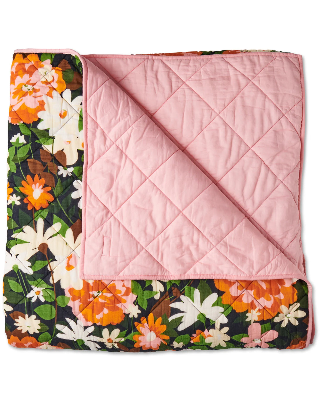Kip & Co Dreamy Floral Organic Cotton Quilted Bedspread