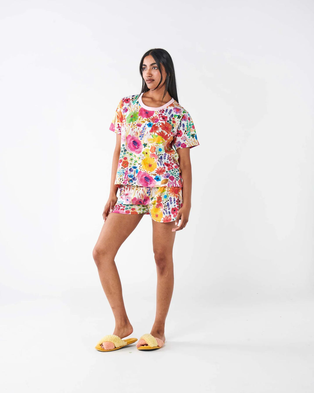 Kip & Co Field Of Dreams In Colour Organic Cotton Pyjama Shorts