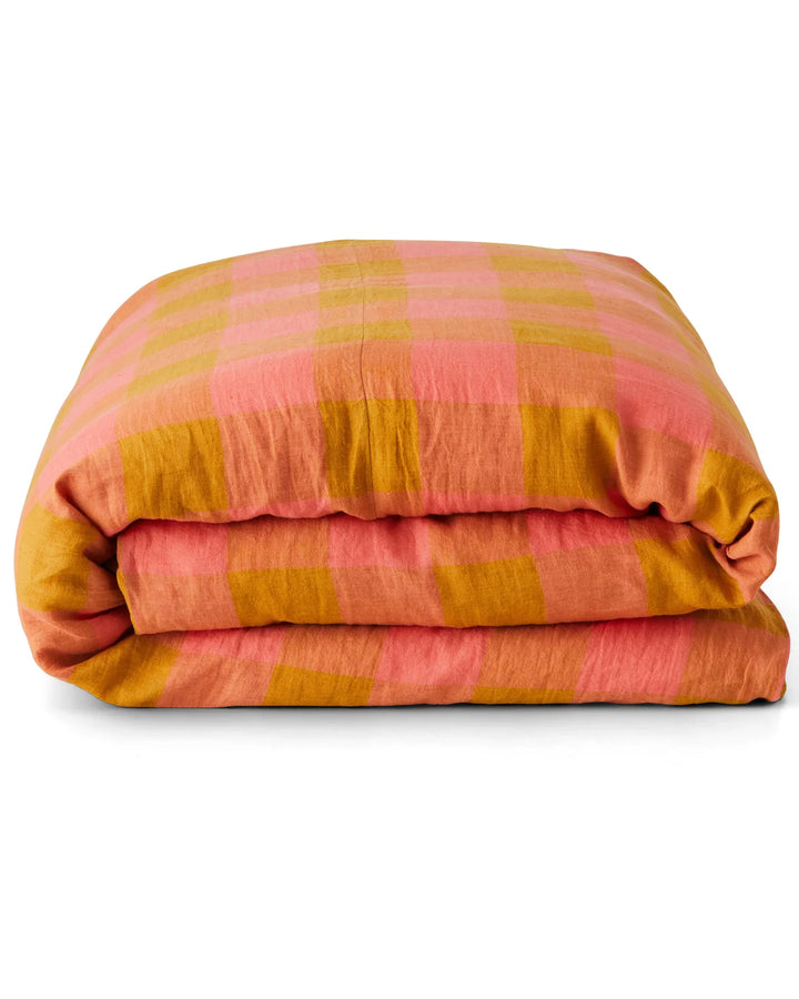 Kip & Co Toasted Marshmallow Linen Quilt Cover