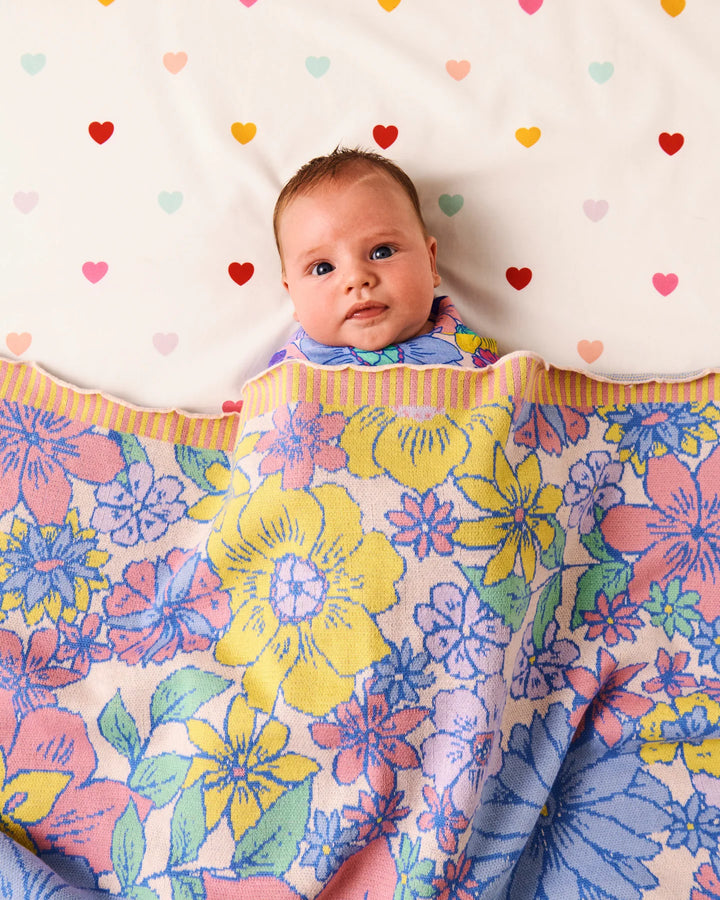 Kip & Co I Heart You Organic Cotton Baby Fitted Sheet