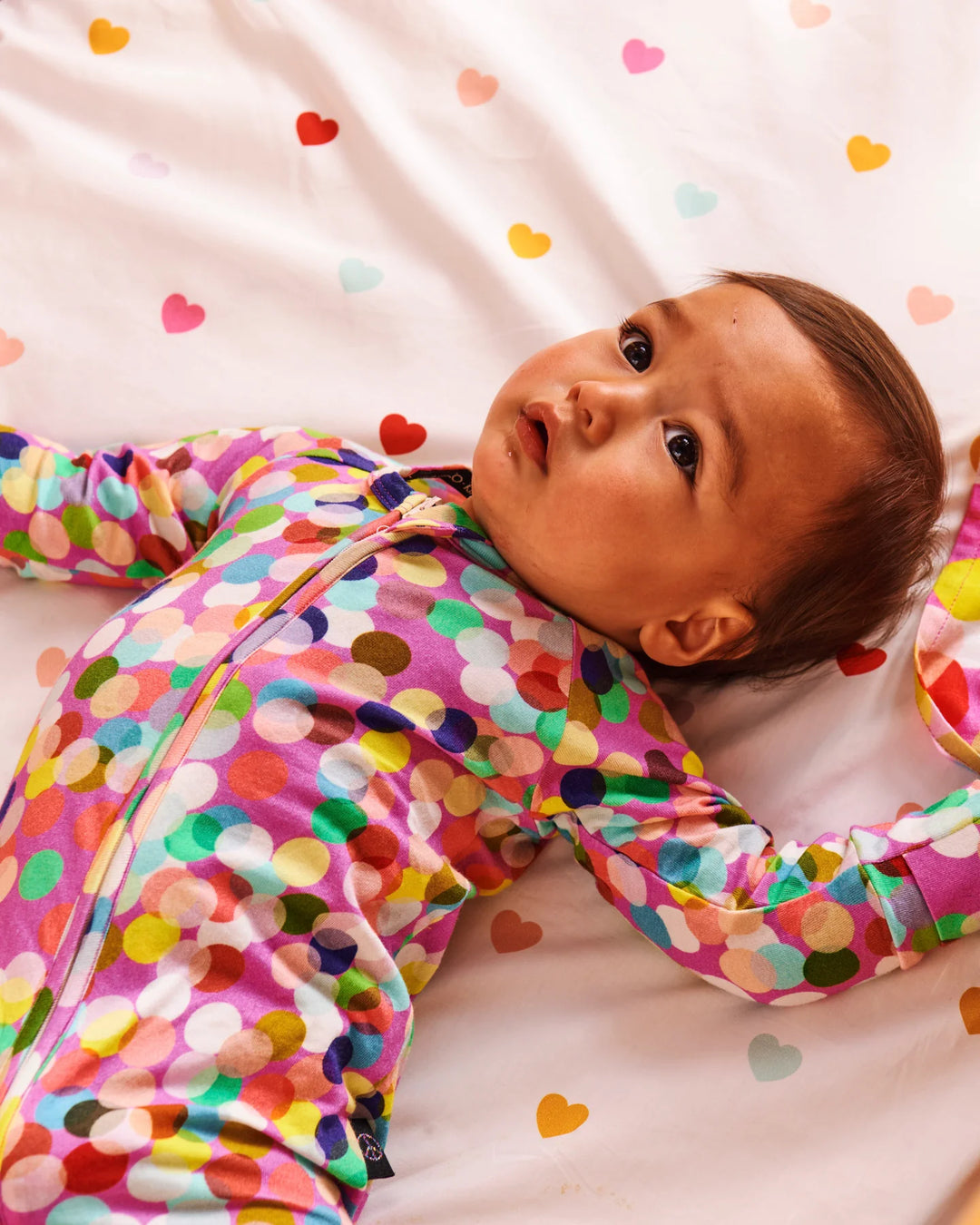 Kip & Co I Heart You Organic Cotton Baby Fitted Sheet