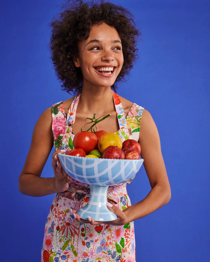 Kip & Co Blue Bird Tartan Fruit Bowl