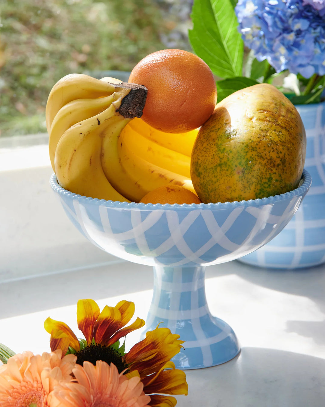 Kip & Co Blue Bird Tartan Fruit Bowl