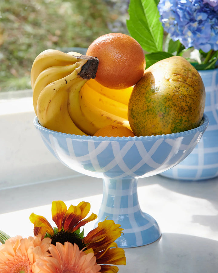 Kip & Co Blue Bird Tartan Fruit Bowl