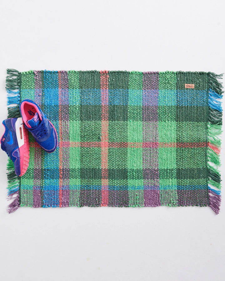 Kip & Co Jewel Of The Nile Tartan Jute Floor Mat