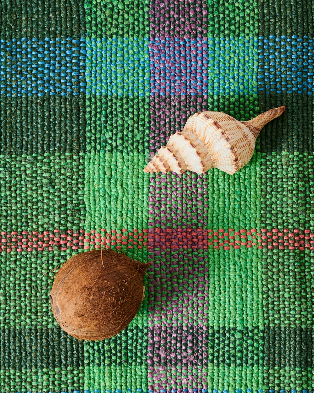 Kip & Co Jewel Of The Nile Tartan Jute Floor Mat