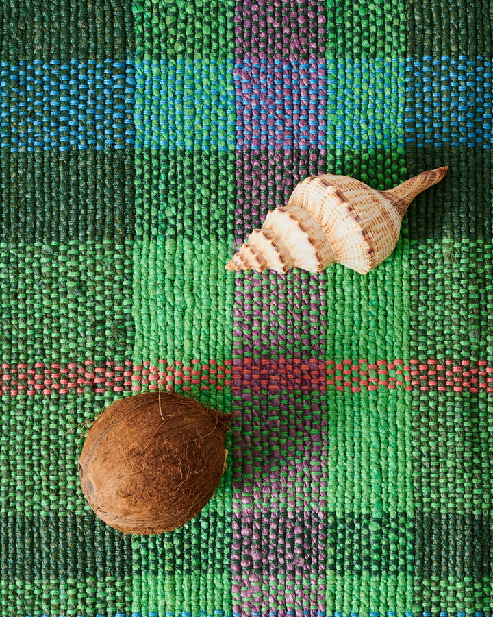 Kip & Co Jewel Of The Nile Tartan Jute Floor Mat