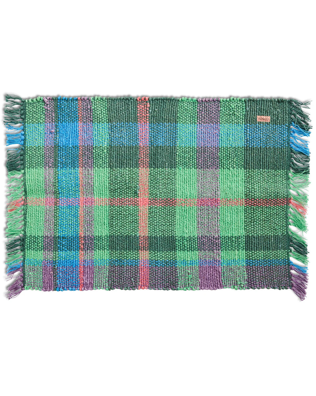 Kip & Co Jewel Of The Nile Tartan Jute Floor Mat