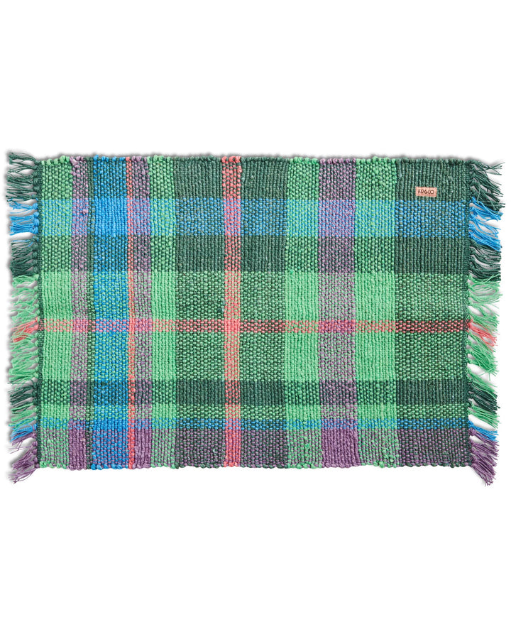 Kip & Co Jewel Of The Nile Tartan Jute Floor Mat