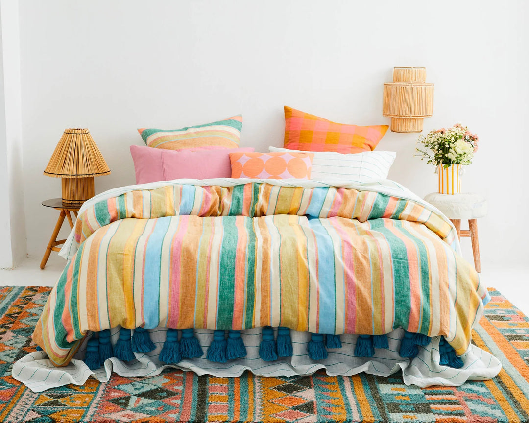 Kip & Co Toasted Marshmallow Linen European Pillowcases