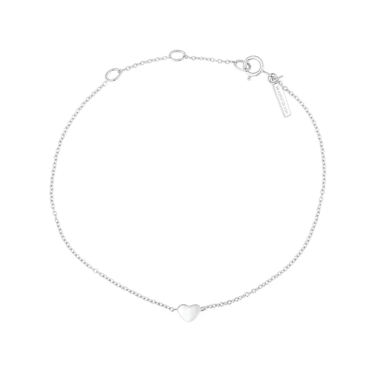 Heart Charm Bracelet (Sterling Silver)