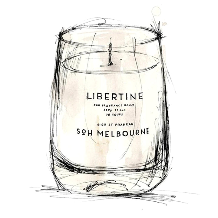 SoH White Matte Candle 350g - Libertine