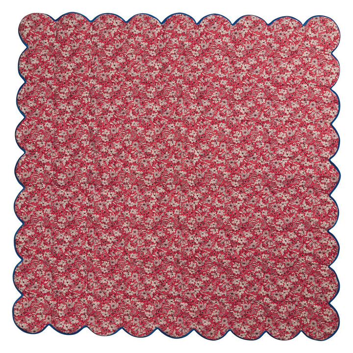 Sage x Clare Evette Scalloped Quilted Coverlet