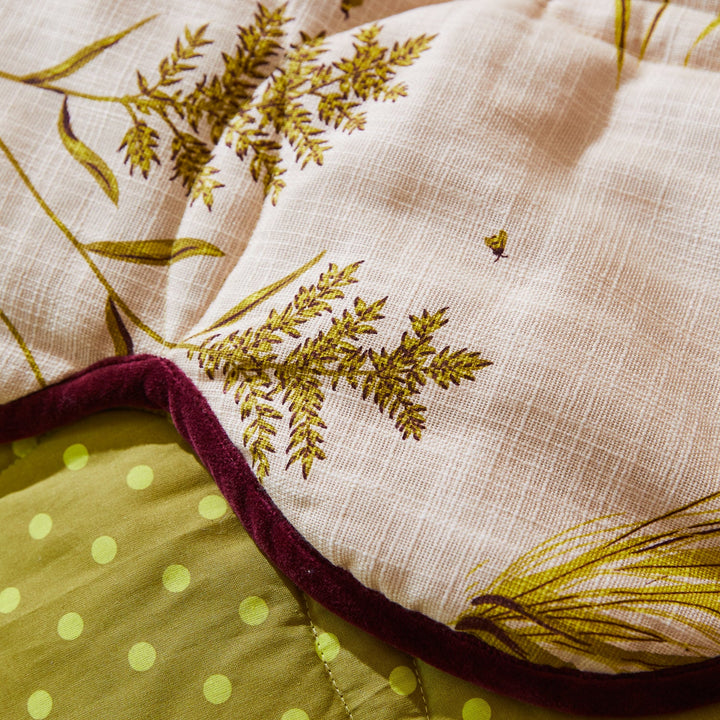 Sage x Clare Adelyn Scalloped Quilted Coverlet