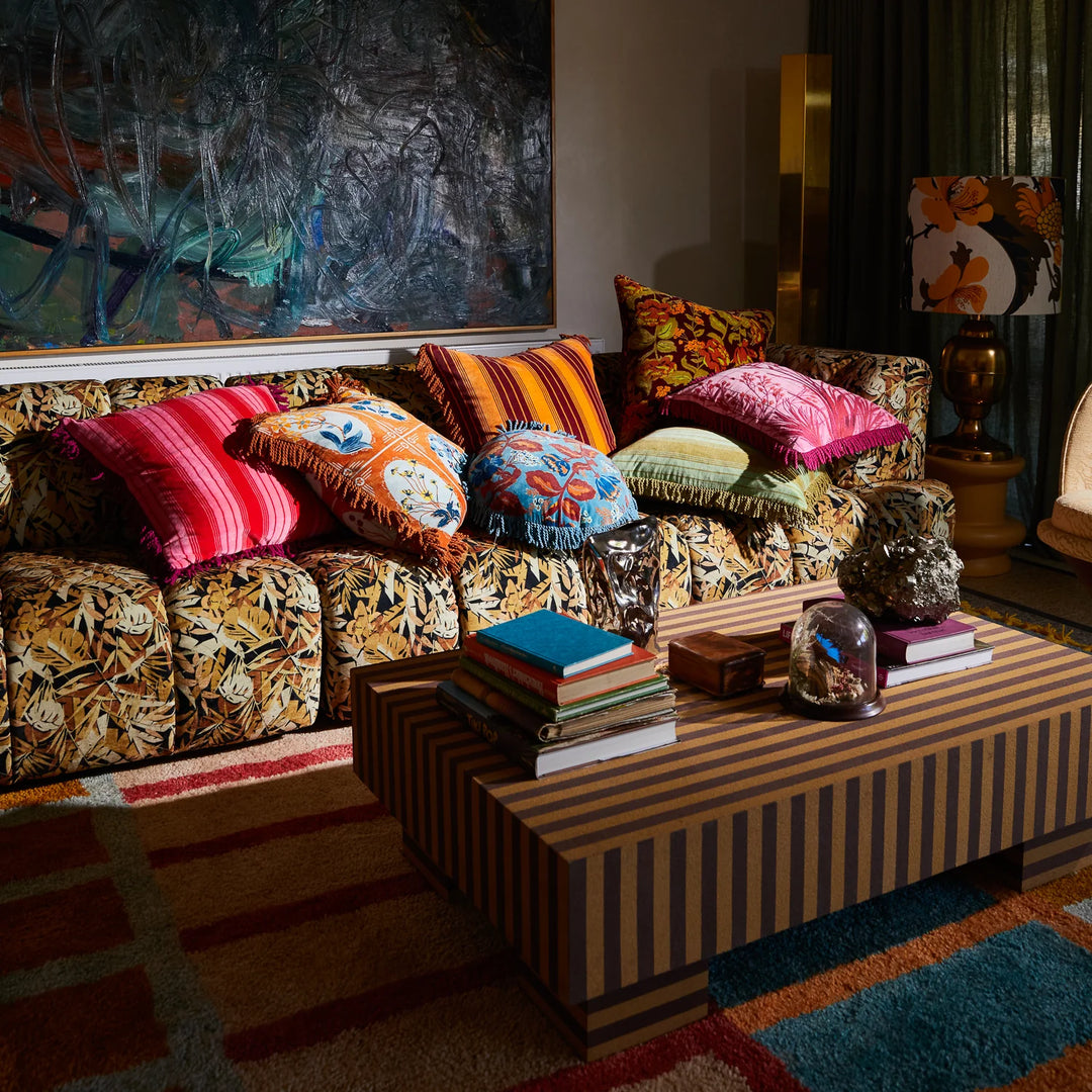 Sage x Clare Gigi Velvet Cushion - Copper