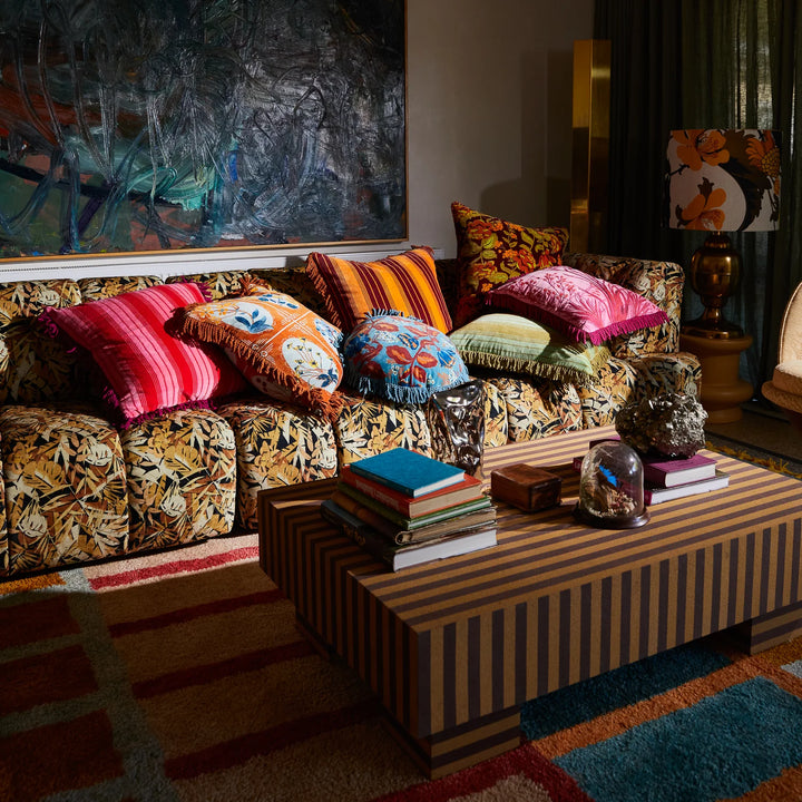 Sage x Clare Gigi Velvet Cushion - Copper